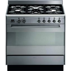 Smeg SUK91MFX8 90cm Single Cavity Dual Fuel Range Cooker in Stainless Steel